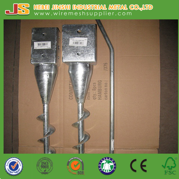 Screw Pole Anchor, Metal Post Spike, Ground Screw Anchor