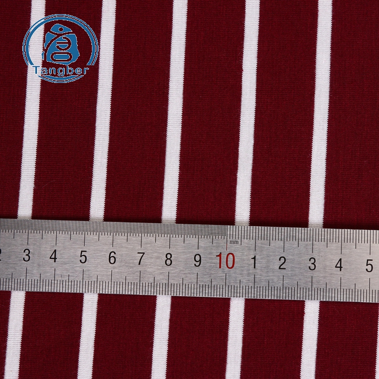 new esign striped jersey knit fabric