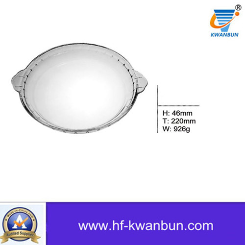 Round Dishes Clear Glass Plate Tableware Kb-Hn0391