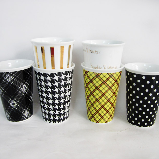 High Durable Porcelain Takeaway Coffee Cup (001)