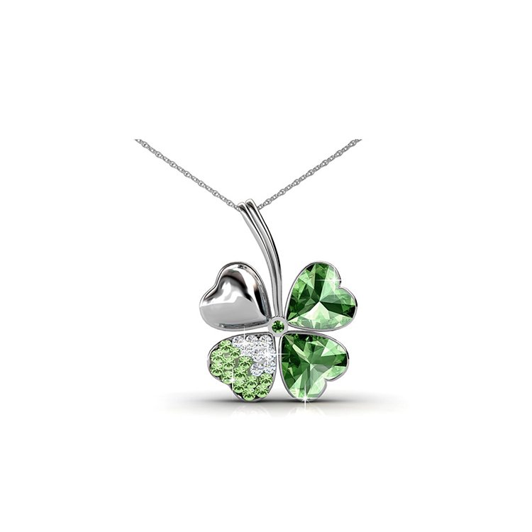 Destiny Jewellery Crystal From Swarovski Selling Four Leaf Pendant