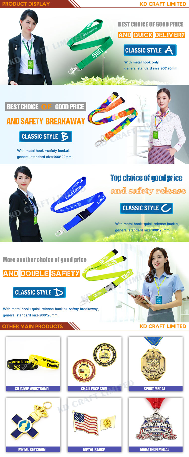Customized Logo Hot Sale Heat Transfer Printed Neck Lanyard in High Quality From China