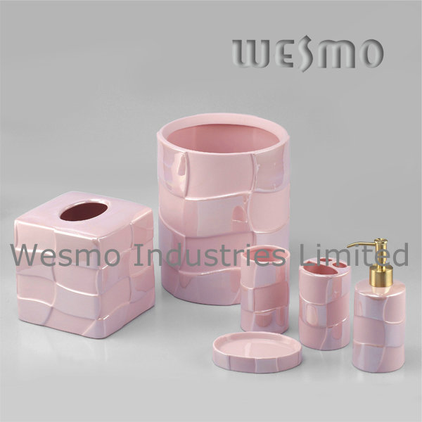 Pink Clay Porcelain Bathroom Accessory (WBC0470B)