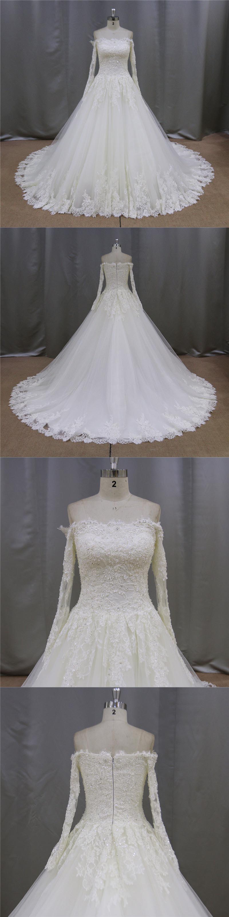 Exquisite Handmade Bolero Plus Size Wedding Dresses with Sleeve