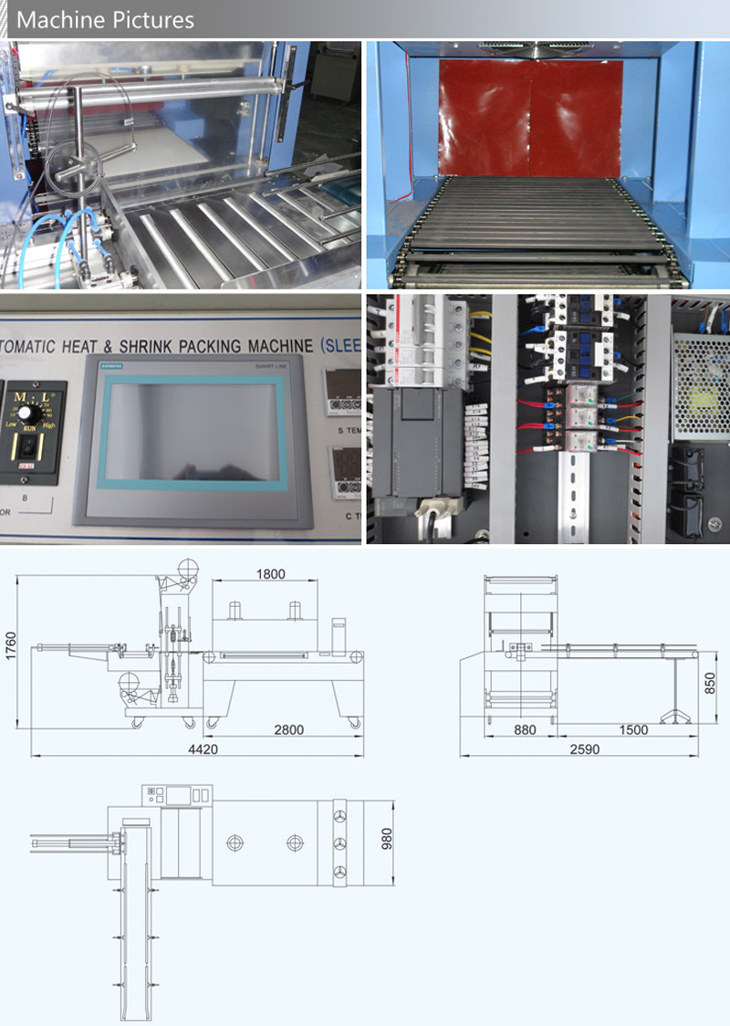 Automatic Drinking Bottles Thermal Shrinkage Packaging Machine