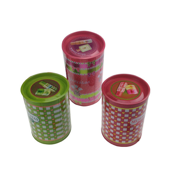 Round Tin Box for Gift Package Perfume Package Tin