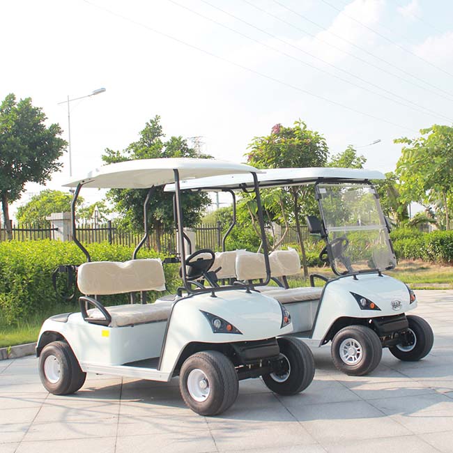 Ce Certificated 4 Seat Electric Four Wheel Cart for Golf Course Dg-C4