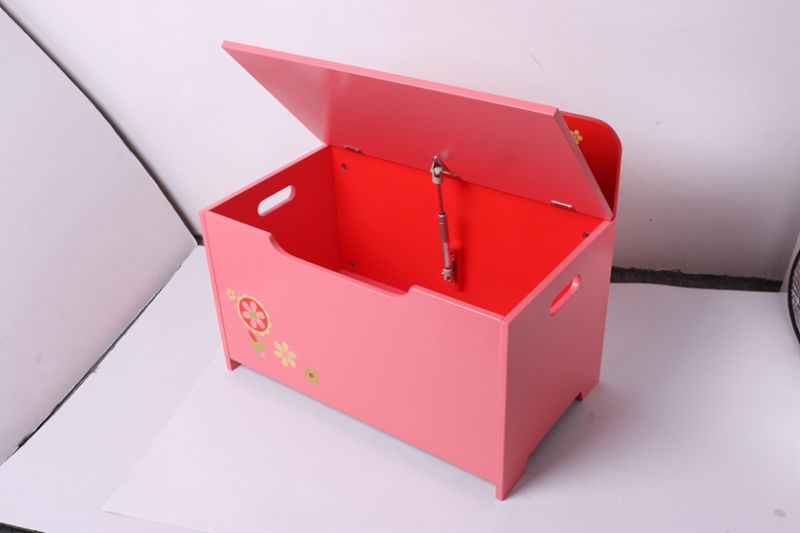 Storage Wooden Toy Storage Toy Box Bench Chest Storage Case Children Furniture Decoration Furniture-Red Chick