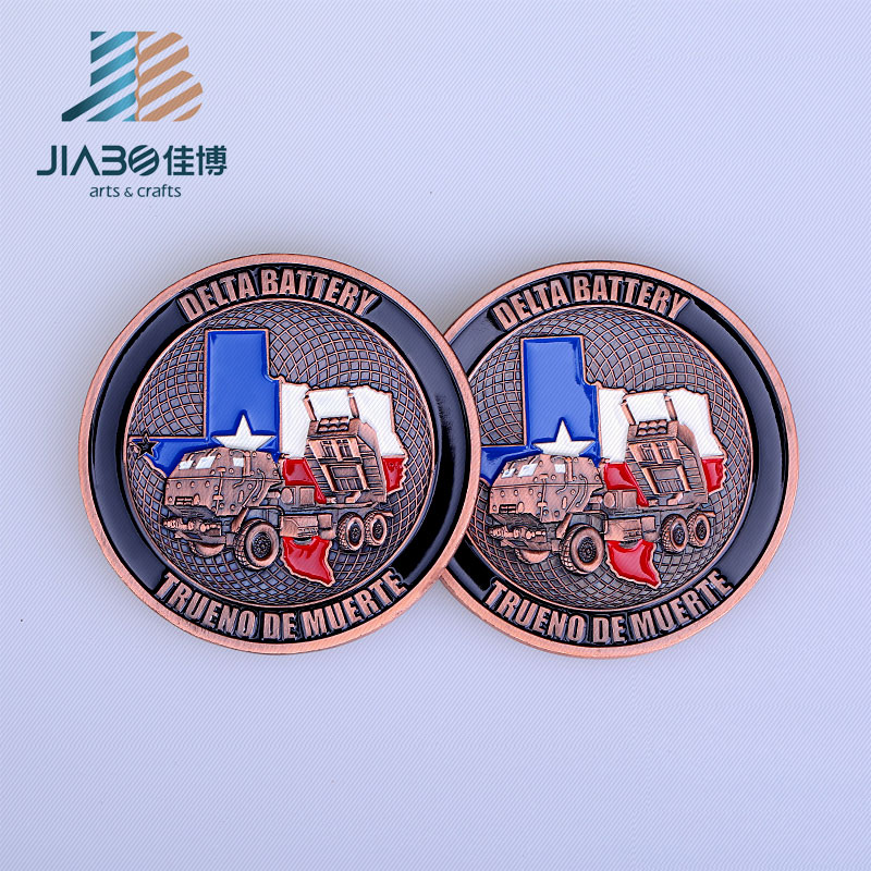 Custom Logo 70mm Enamel Sword Metal Military Coin for Souvenir Gift