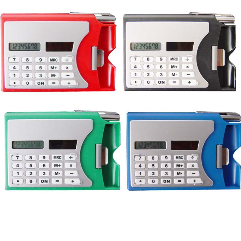 Solar Notepad Calculator with Pen