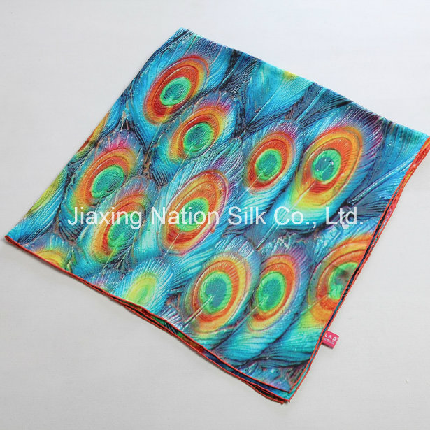 Multicolour 100% Silk Stain Luxury Scarf