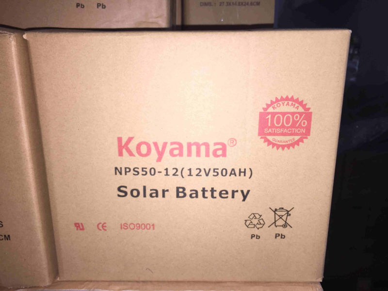 12V 50ah Deep Cycle Gel Solar Battery for Solar System