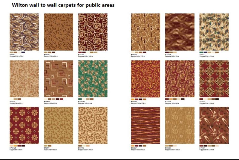 Wilton Wall to Wall Polypropylene Hotel Carpets