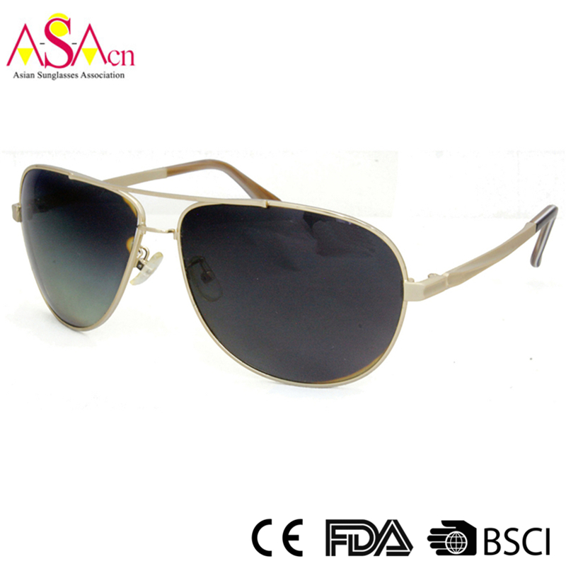 High Quality Fashion Men Polarized Metal Sunglasses with UV400 (16003)