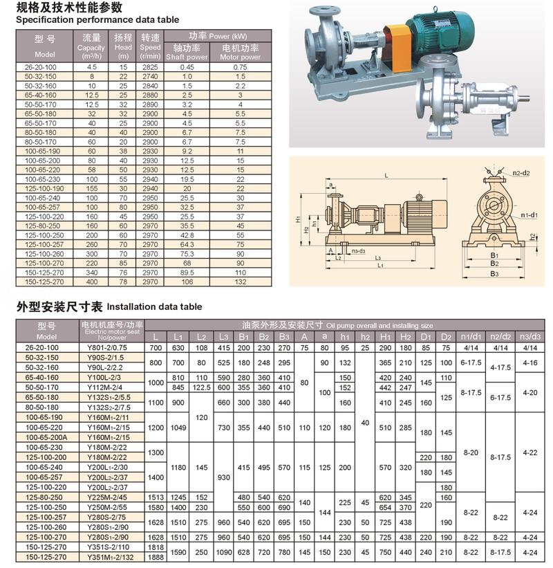 Lqry Thermal Conductive Oil Pump