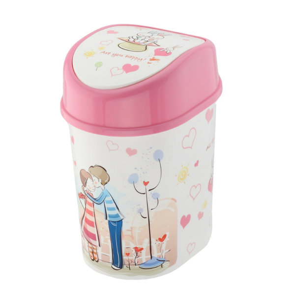 Korean Style Cartoon Flip-on Trash Bin (FF-5234)