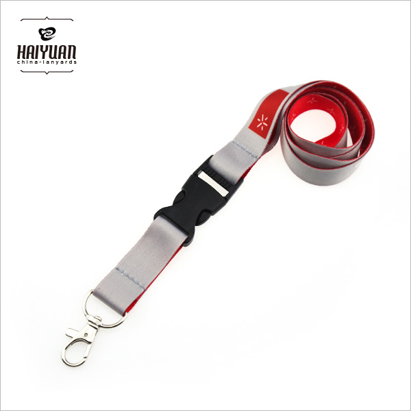 Full Color Sublimation Printing Lanyard with Plastic Buckle