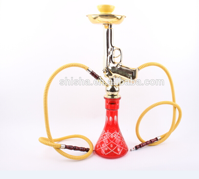 2016 Fashion New Design Travel Gun Pistol Hookah Shisha