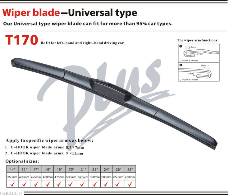 Car Accessories Hybrid Windshield Wiper T170