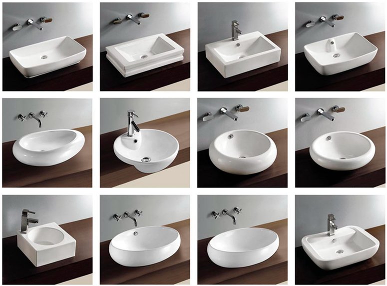 Bathroom Ceramic Square Wash Bowl Hot Sale Art Sink