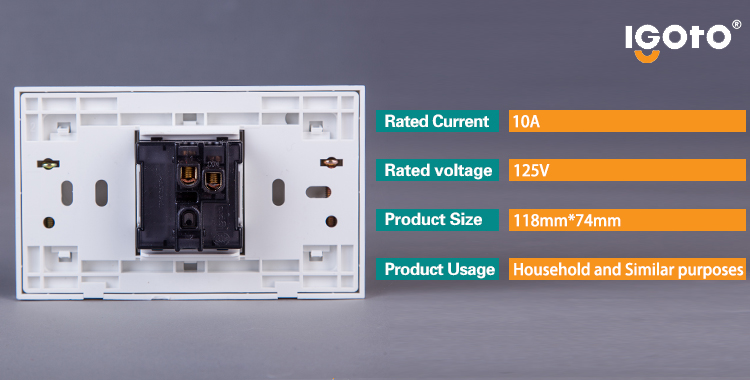 American Standard 1 Gang Electric Wall Switch