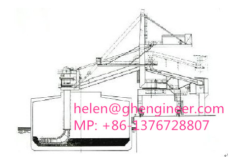 Continuous Ship Unloader Chain Bucket Ship Unloader 600tph to 1200tph