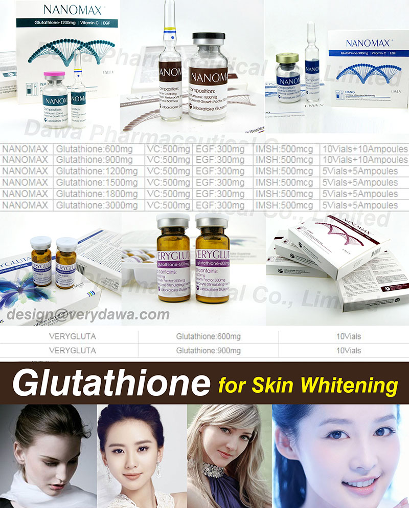 Advanced Glutathione 900mg Gsh for Injection for Tationil Skin Whitening Vtamin C & Glutathione Injection