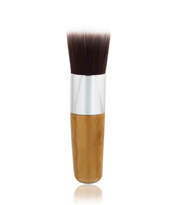 Single Short Bamboo Handle Makeup Brush Foundation Brush