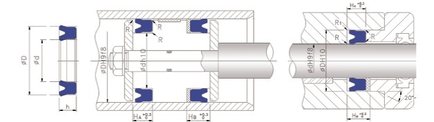 Hydraulic Seals Polyurethane Un Seals