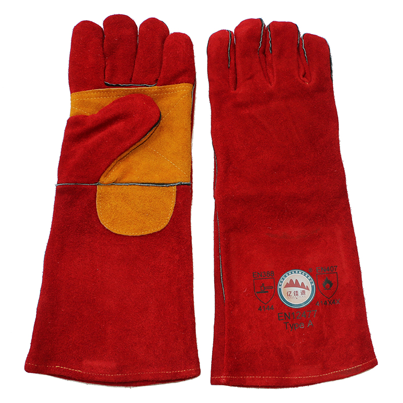 Double Palm Leather Safety Working Welding Gloves