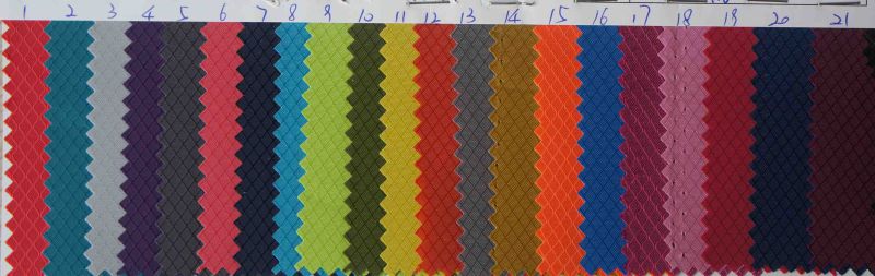 Oxford Diamond Grids Shiny PVC/PU Polyester Fabric