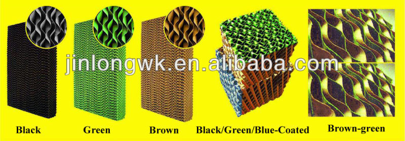 Green Coated Evaporative Cooling Pad