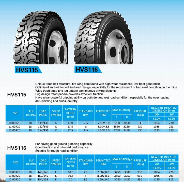 Tube Type Heavy Duty TBR Tires