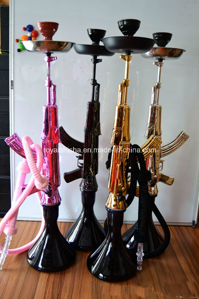 Large Size Zinc Alloy Mob Ak47 Gun Hookah