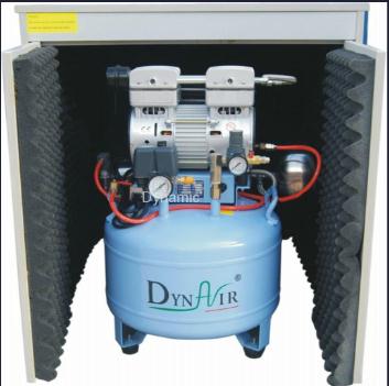 Silent Oilless Air Compressor with Air Dryer and Silent Cabinet