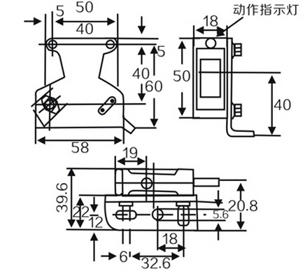 G50-3b4PC Detection Infraded Square Photoelectric Switch Sensor with Mirror