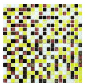 Golden Glass Art Glass Mosaic /Rainbow Glass Mosaic