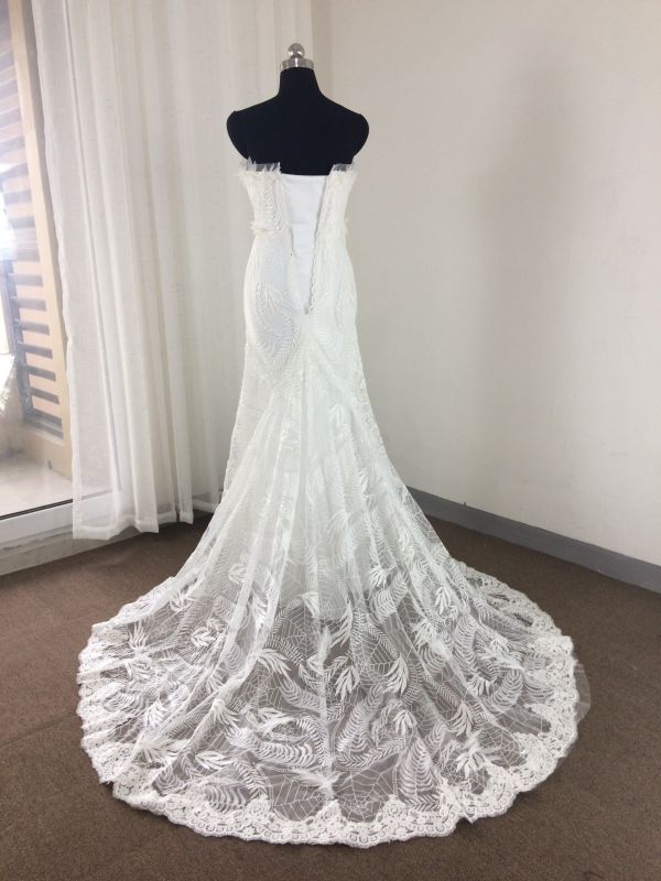 Top Sale/Trendy Mermaid Wedding Dress with Unique Lace