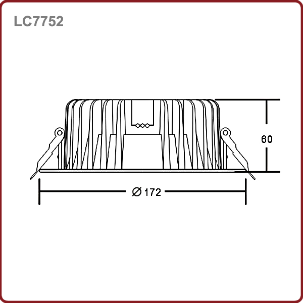 SMD5630 12W LED Motion Sensor Downlight for Hotel (LC7752)