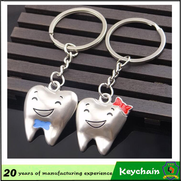 Medical Tooth Couple Key Chain for Girl and Boy