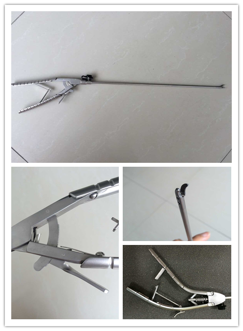 Reusable Stainless Laparoscopic Abdominal Surgical Needle Holder