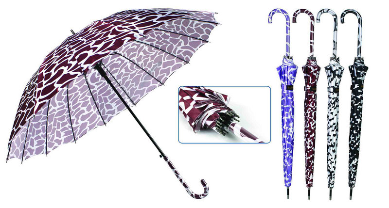 Crocodile Skin Compact Manual Aluminum Umbrella (YS-3FM21083947R)