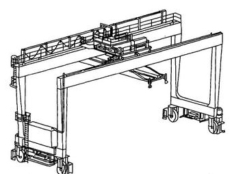 Rail Mounted Gantry Crane (RMG) for Piling 20'&40'container