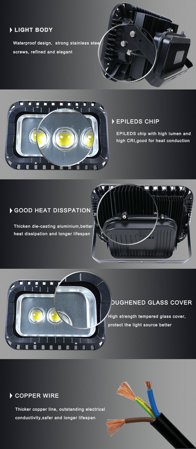 CE RoHS Outdoor Light 150W LED Flood Light IP65 Waterproof