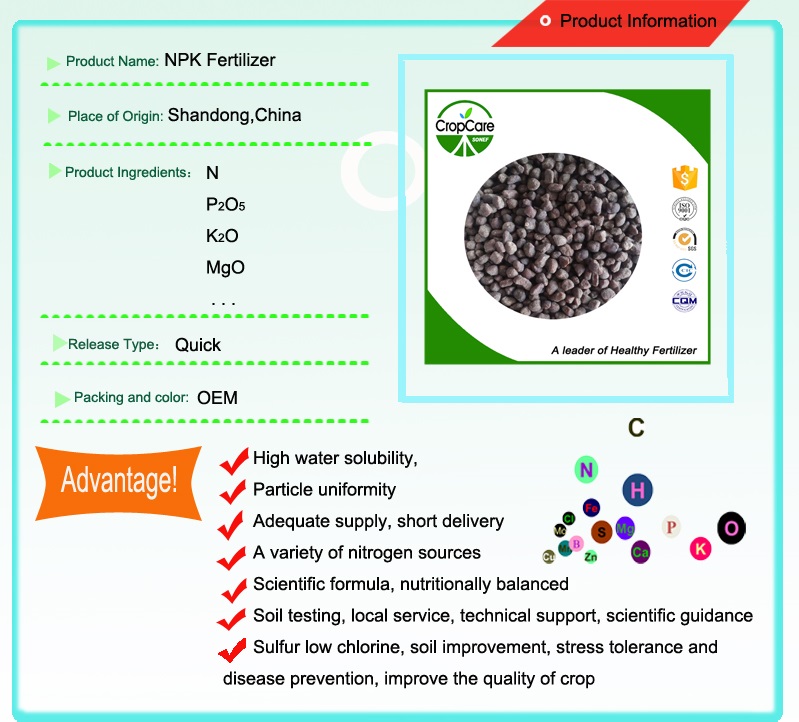 High Quality NPK Granular Fertilizer