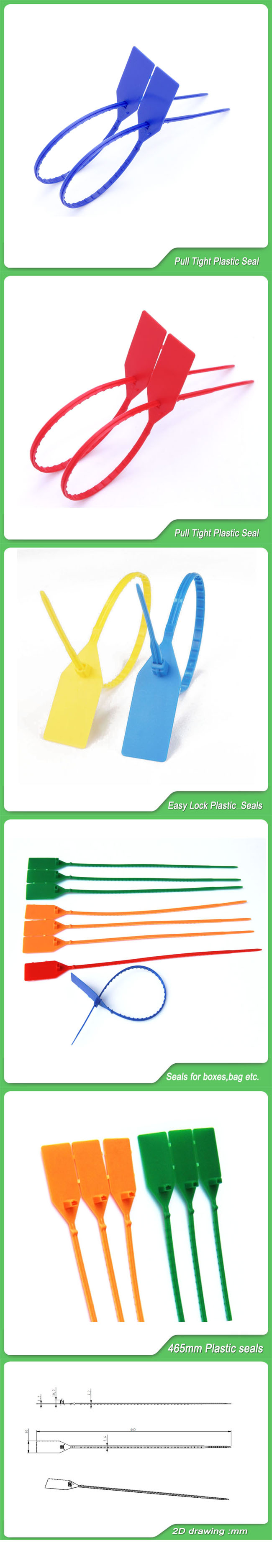 Easy Lock Plastic Seal, 465mm Plastic Seals