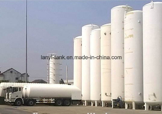 Chinese Good Quality Cryogenic Storage Tank for Lar, Lox, Lin with Valves