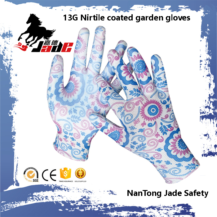 13G Nitrile Coated Garden Work Glove