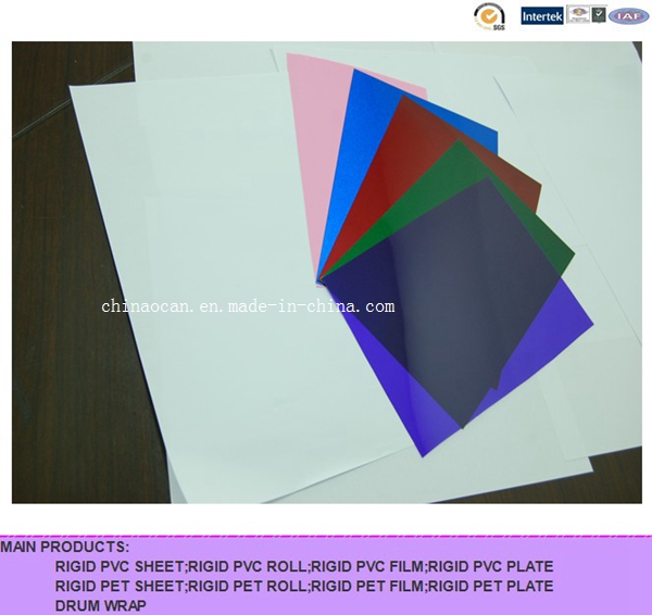 Color Clear Matt PVC Sheet for Folding Box