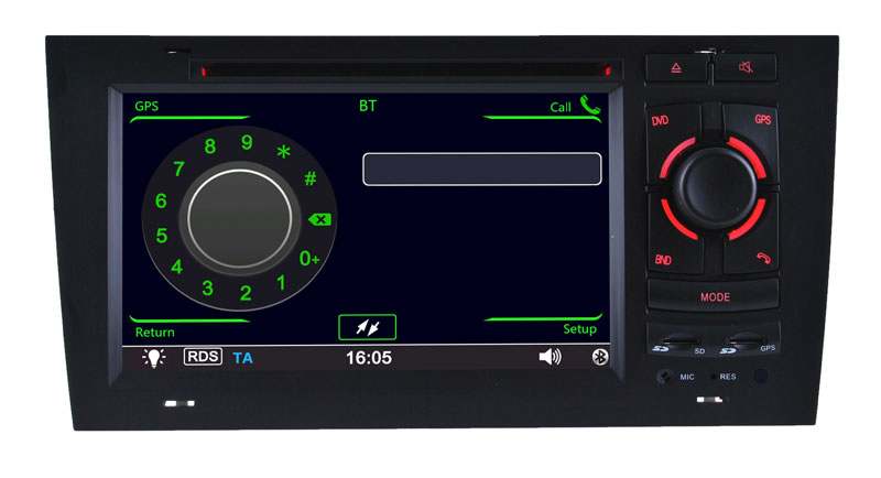 Car Audio Audi S6 RS6 DVD Navigation with GPS DVD Player (HL-8721GB)